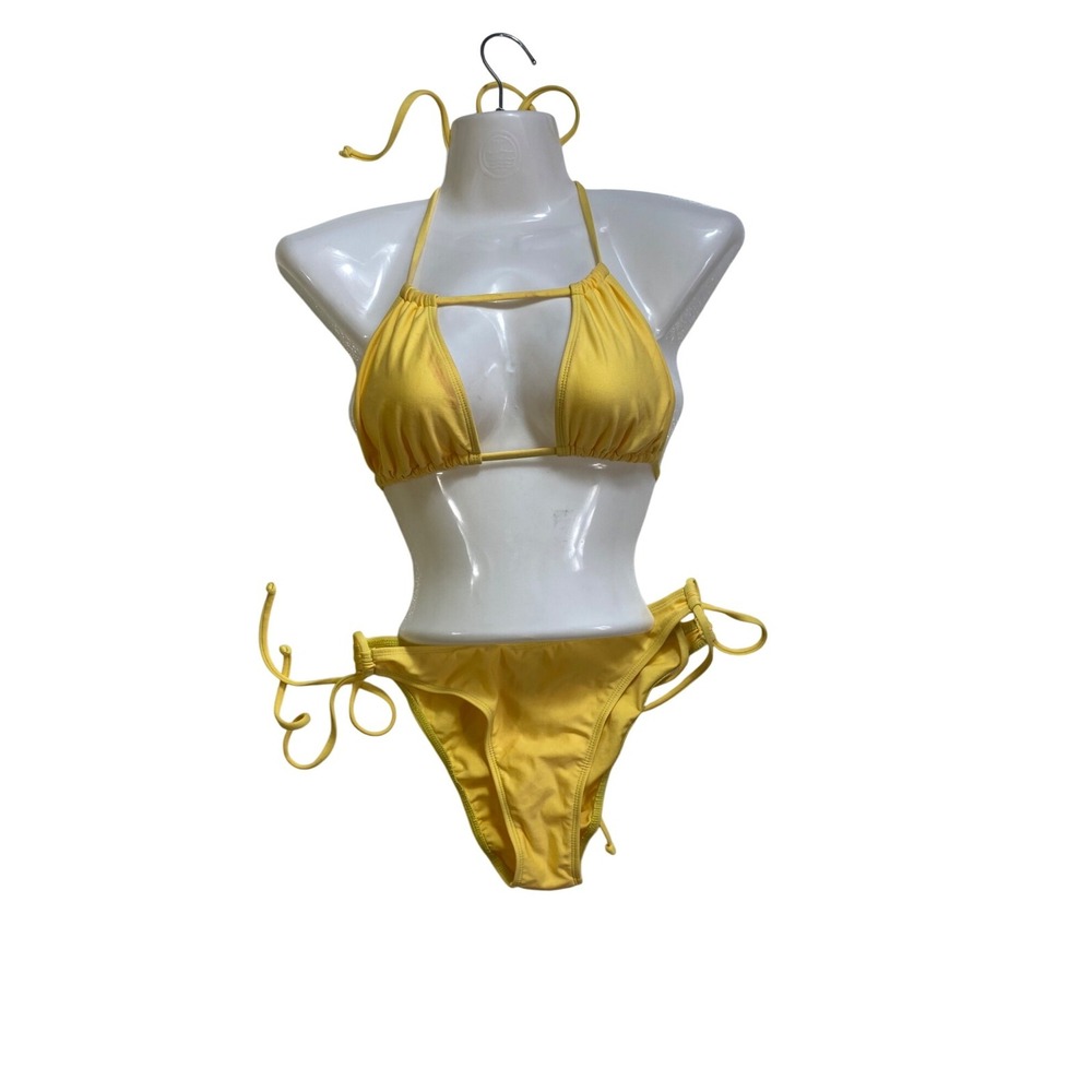 Yellow Bikini X-Large Sexy Swimwear Bathing Suit Fashion Nova Beach Pool Y2K hot